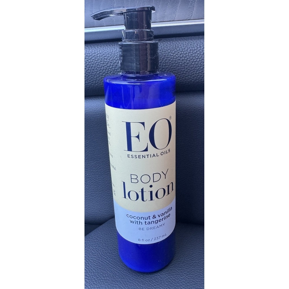 1-EO Essential Oils Body Lotion Coconut & Vanilla w Tangerine 8oz Be‎ Dreamy NEW